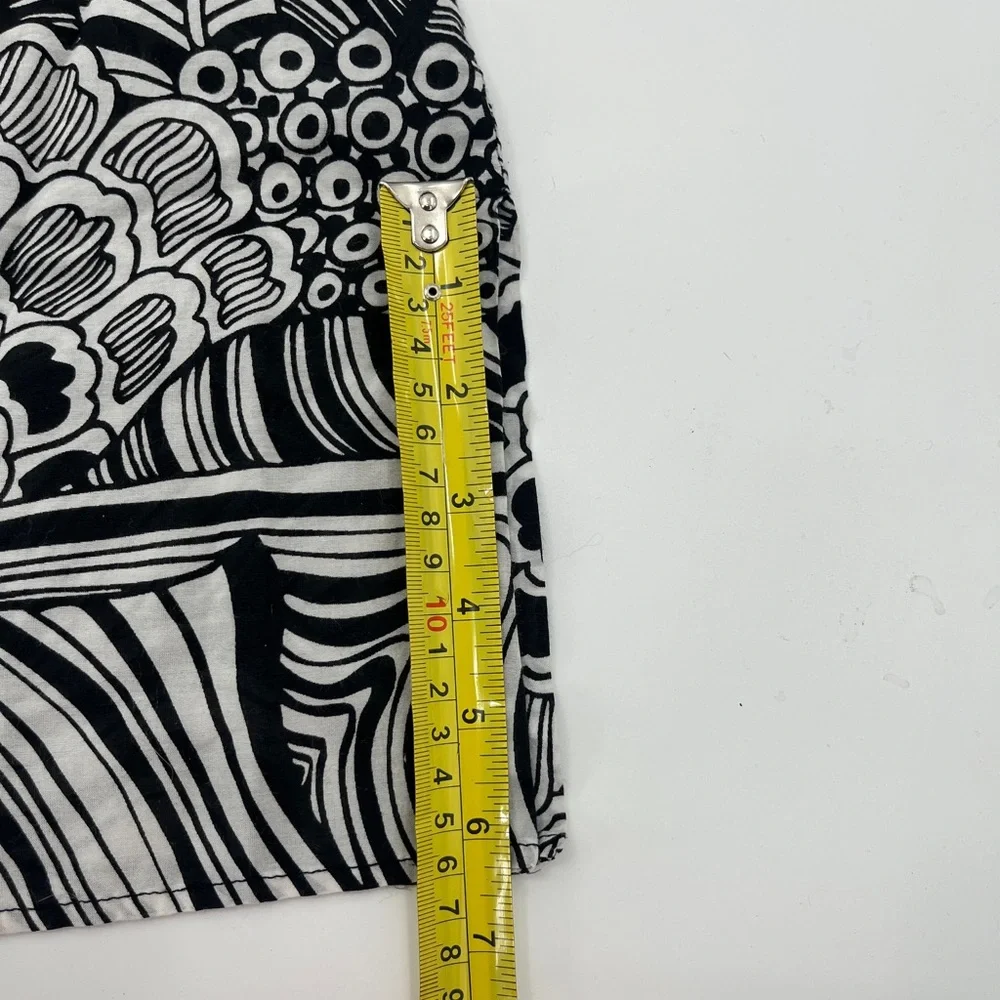 Trina Turk Cotton and Silk Sheer Tunic - Size Medium - Picture 9 of 12